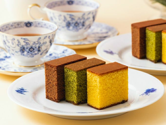 カステラ・チョコラーテ・抹茶カステラ 0.6号・4本入｜元祖長崎