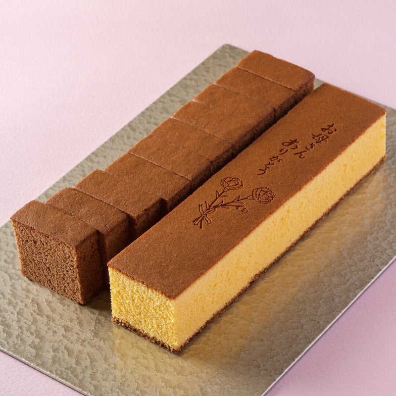 母の日カステラ（焼印入）、チョコラーテ詰合せ