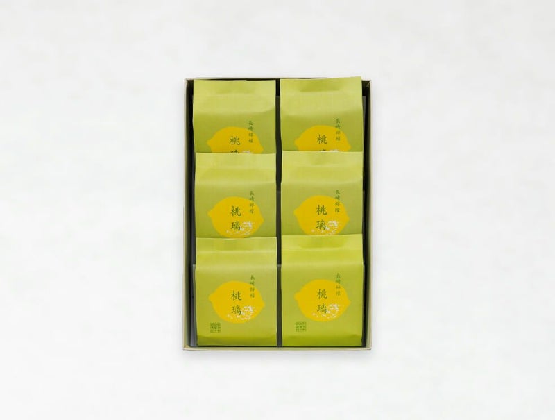 松翁軒の桃璃長崎檸檬